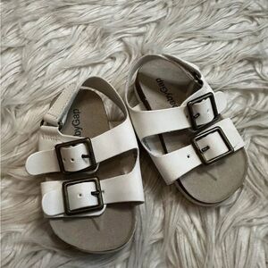 GAP Kids White Buckle Sandals